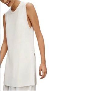 Wilfred Palmier Sleeveless Tunic White Sweater in Size XS
